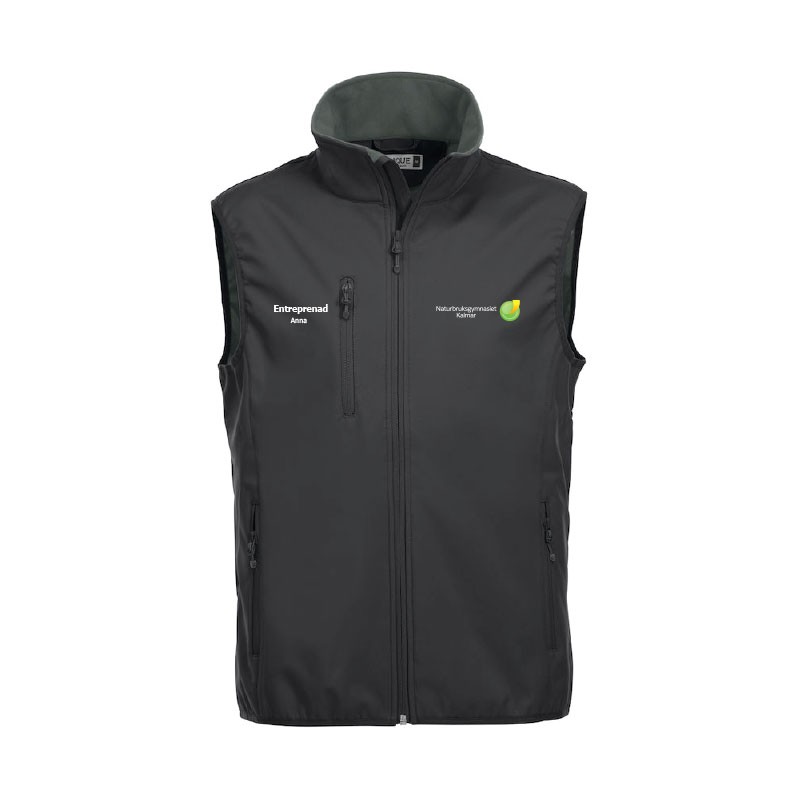 Väst i softshell